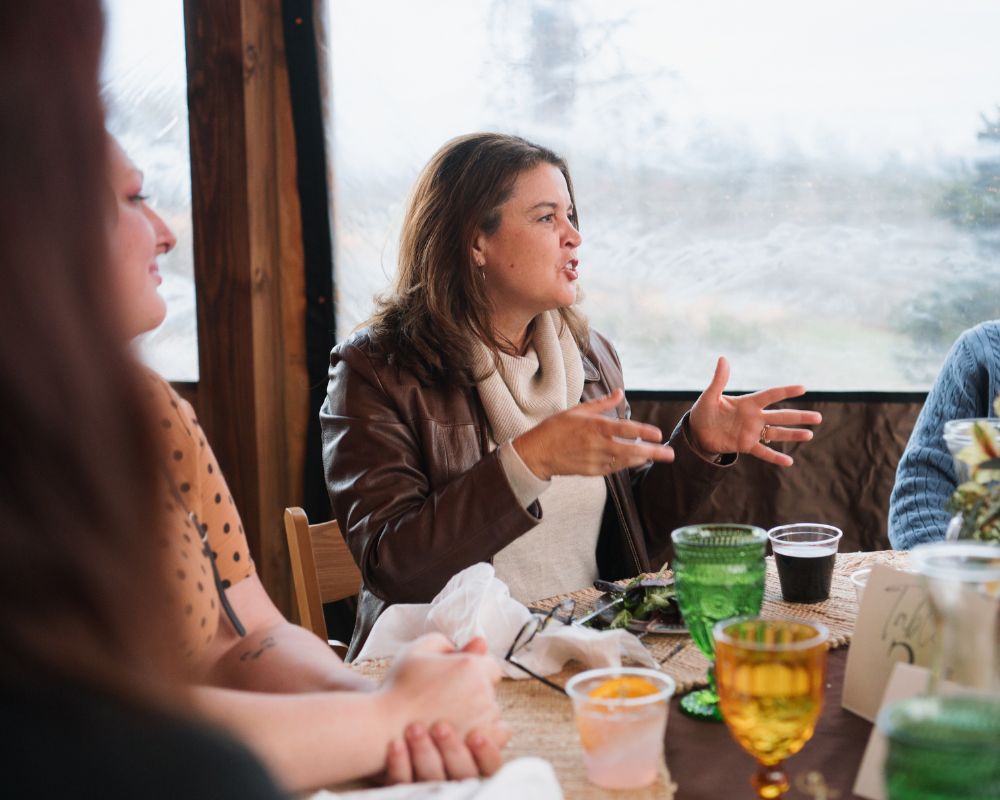 Connect with friends at Ancient Lore Village